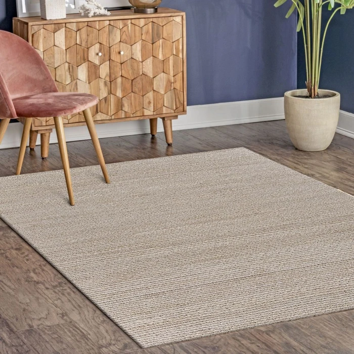 LR Home Bleached Naturals Ivory 81431 5 ft. X 7 ft. 9 in. Rect. Rug