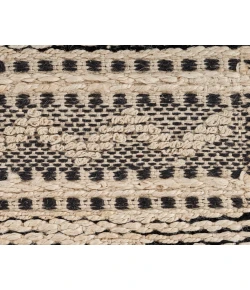 LR Home Bleached Naturals 81432 Jet Black 9' X 12' Rect. Rug