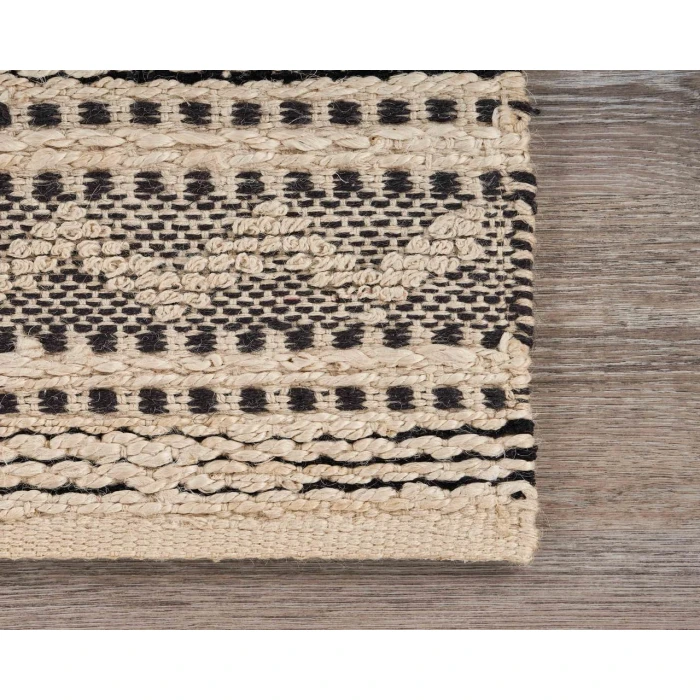 Rugs Town Naturals 81432 Jet Black 7'9" X 9'9 Rect. Rug