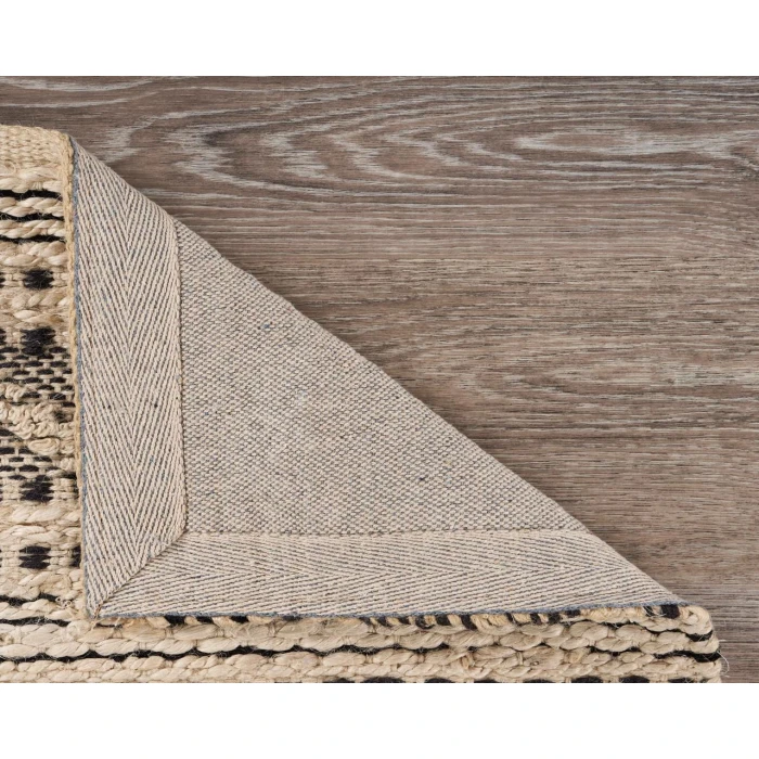 Rugs Town Naturals 81432 Jet Black 7'9" X 9'9 Rect. Rug