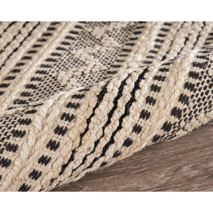 Rugs Town Naturals 81432 Jet Black 7'9" X 9'9 Rect. Rug