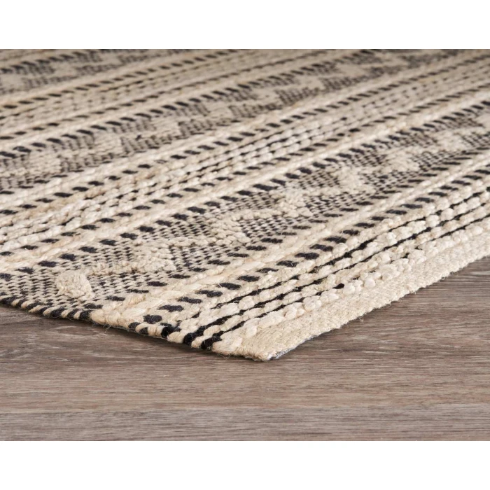 Rugs Town Naturals 81432 Jet Black 7'9" X 9'9 Rect. Rug