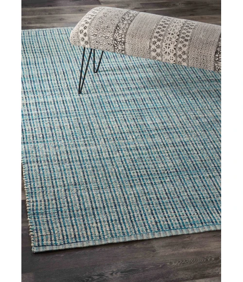 LR Home Bleached Naturals Blue 81433 9 ft. X 12 ft. Rect. Rug