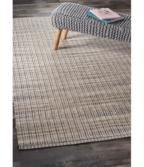 LR Home Bleached Naturals Gray 81434 7 ft. 9 in. X 9 ft. 9 in. Rect. Rug