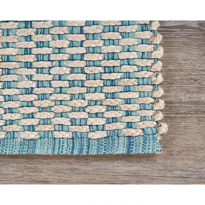 Rugs Town Naturals 81436 Bleach/ Ivory Blue 9' X 12' Rect. Rug