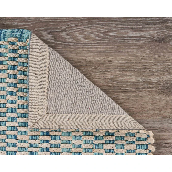 Rugs Town Naturals 81436 Bleach/ Ivory Blue 9' X 12' Rect. Rug