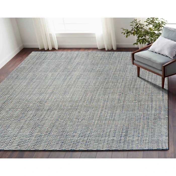 Rugs Town Naturals 81436 Bleach/ Ivory Blue 9' X 12' Rect. Rug