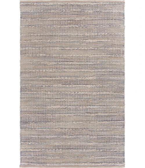 LR Home Bleached Naturals Light Blue/Ivory 81437 9 ft. X 12 ft. Rect. Rug