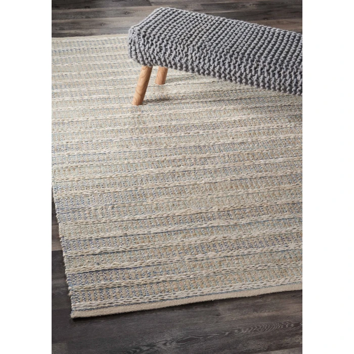 Rugs Town Naturals Blue BLEAC 10ft. x 14ft. Rectangle Rug