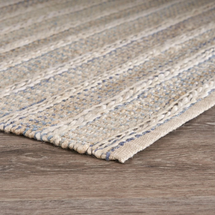 Rugs Town Naturals Blue BLEAC 10ft. x 14ft. Rectangle Rug