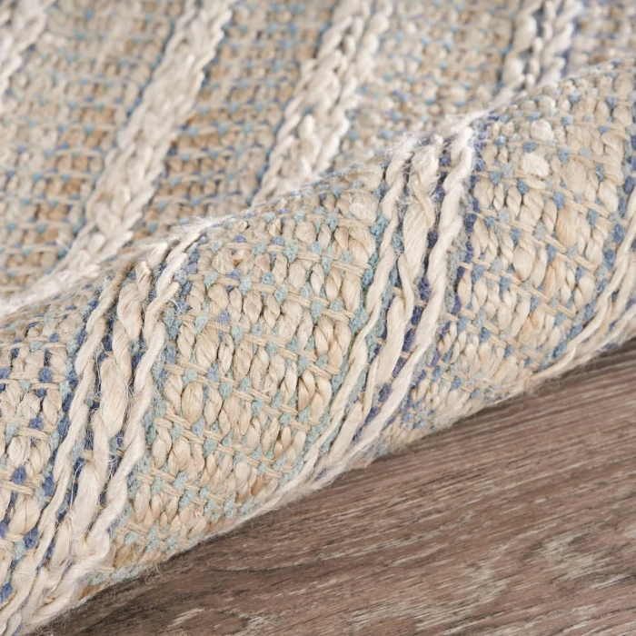 Rugs Town Naturals Blue BLEAC 10ft. x 14ft. Rectangle Rug