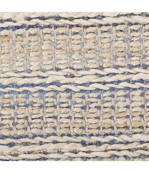 LR Home Bleached Naturals Blue BLEAC 2ft. x 3ft. Rectangle Rug