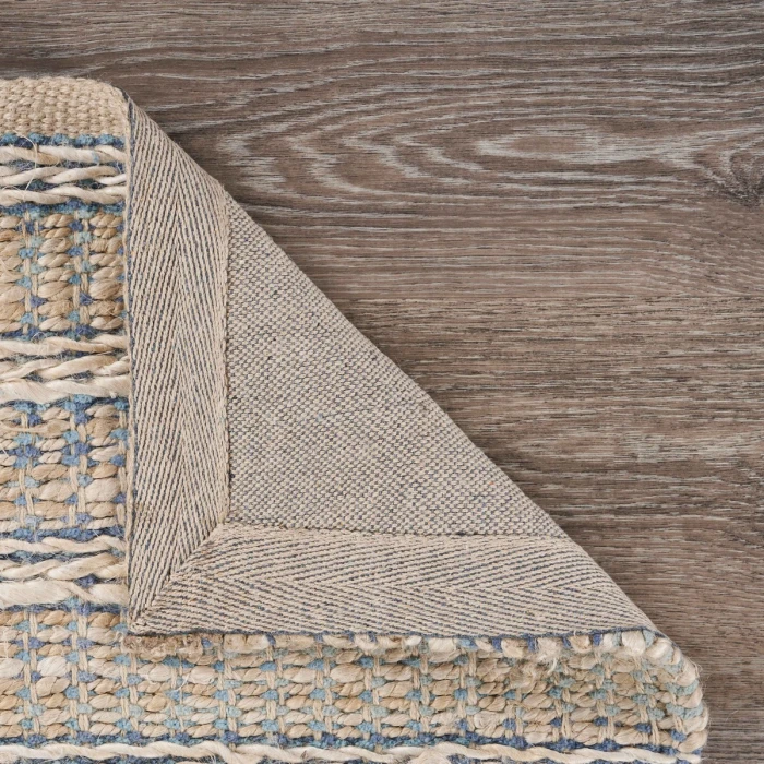 Rugs Town Naturals Light Blue/Ivory 81437 7 ft. 9 in. X 9 ft. 9 in. Rect. Rug