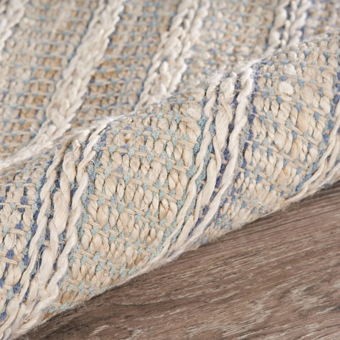 Rugs Town Naturals Light Blue/Ivory 81437 7 ft. 9 in. X 9 ft. 9 in. Rect. Rug