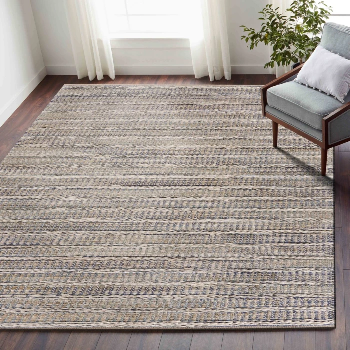 Rugs Town Naturals Light Blue/Ivory 81437 7 ft. 9 in. X 9 ft. 9 in. Rect. Rug