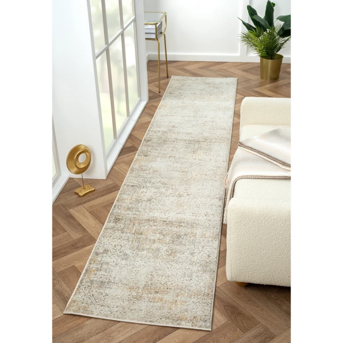 Rugs Town Gray/Beige 82283 2 ft. X 8 ft. Rect. Rug
