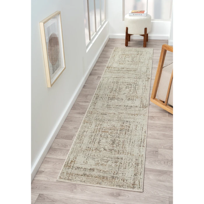 Rugs Town Beige/Gray 82284 2 ft. X 10 ft. Rect. Rug