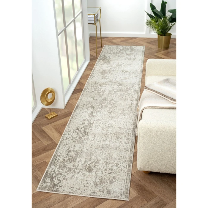 Rugs Town Gray 82285 2 ft. X 10 ft. Rect. Rug