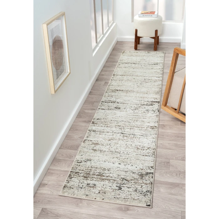 Rugs Town Beige BRISB 2ft.9in. x 8ft. Runner Rug