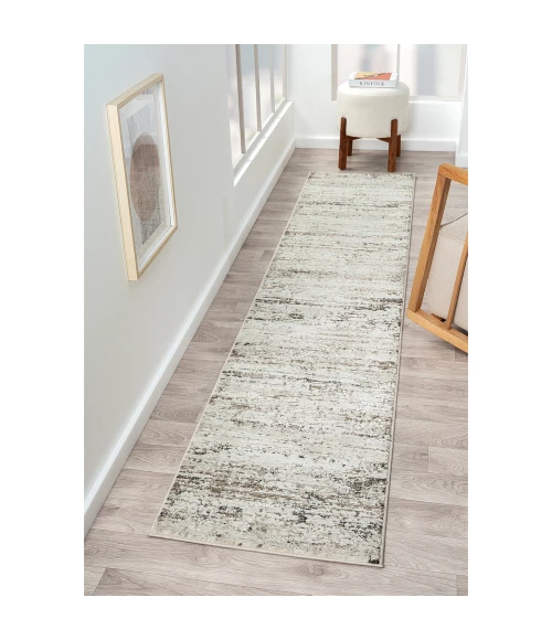 LR Home Brisbane Dark Gray 82286 2 ft. X 10 ft. Rect. Rug