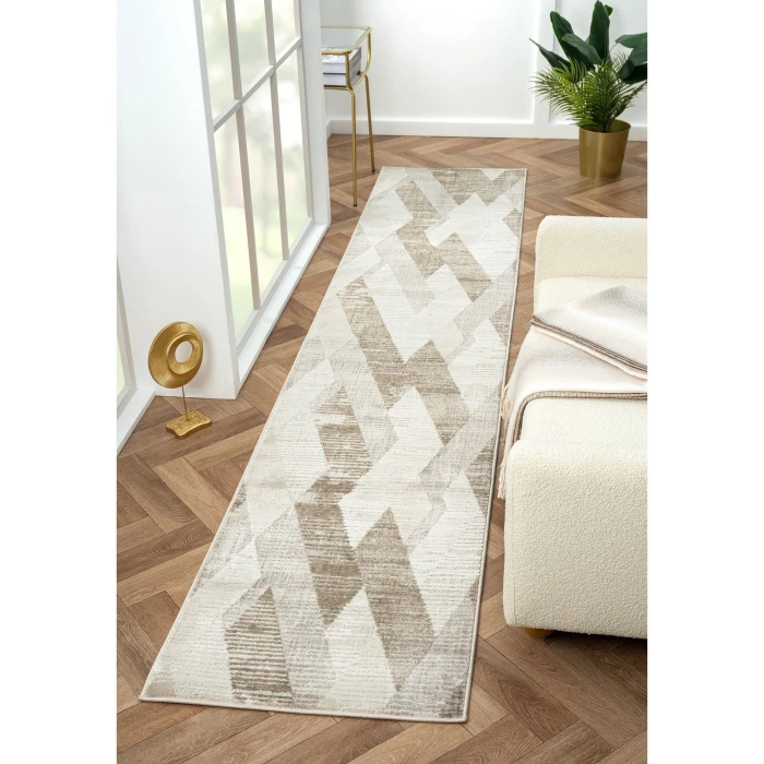 Rugs Town Gray 82287 2 ft. X 10 ft. Rect. Rug
