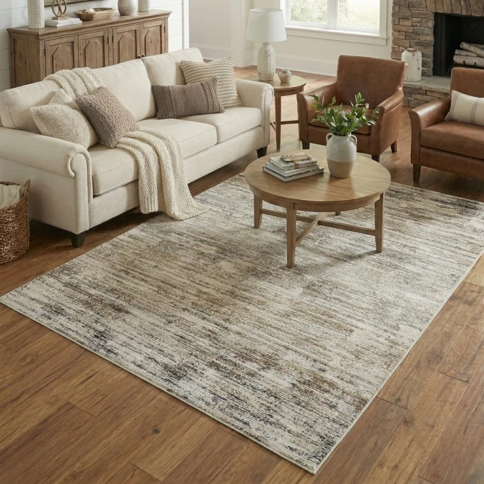 Rugs Town Gray Atocha 6ft. x 9ft. Rect. Rug