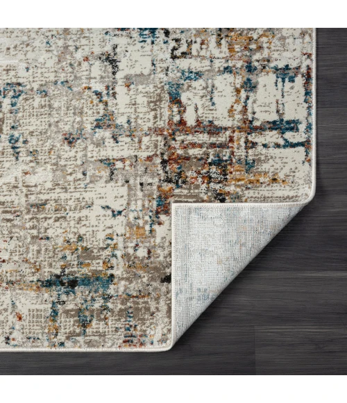 LR Home Brisbane Gray BRISB 2ft.9in. x 8ft. Runner Rug