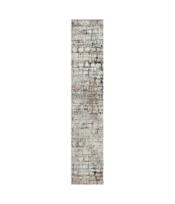 LR Home Brisbane Gray Multi 82289 2 ft. X 8 ft. Rect. Rug