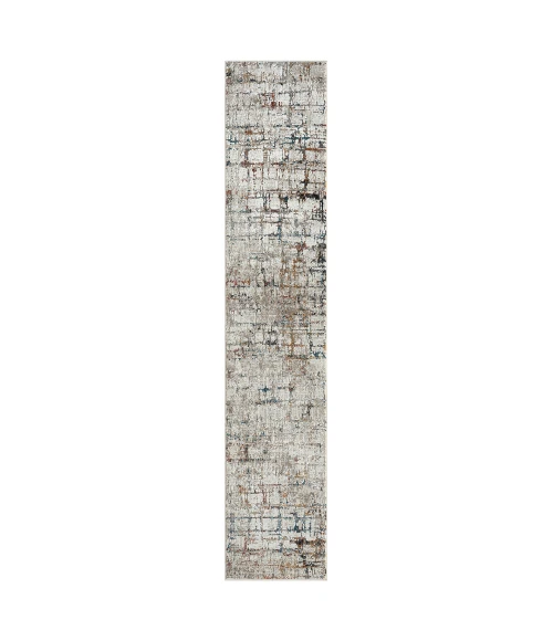 LR Home Brisbane Gray Multi 82289 2 ft. X 8 ft. Rect. Rug