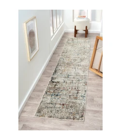 LR Home Brisbane Gray Multi 82289 2 ft. X 8 ft. Rect. Rug