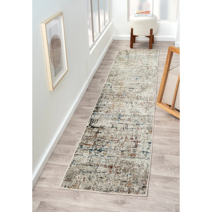Rugs Town Gray Multi 82289 2 ft. X 10 ft. Rect. Rug