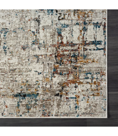 LR Home Brisbane Gray Multi 82289 5 ft. X 7 ft. 11 in. Rect. Rug