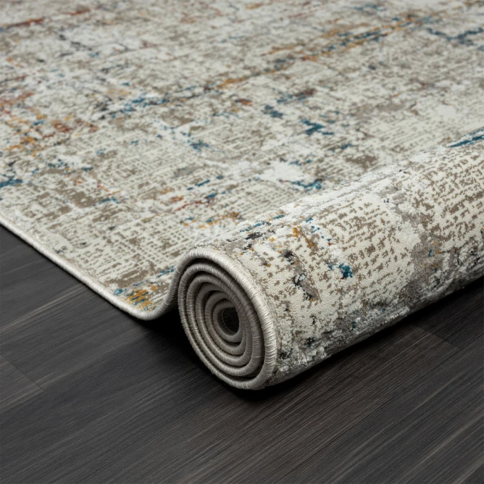Rugs Town Gray Multi 82289 2 ft. X 10 ft. Rect. Rug