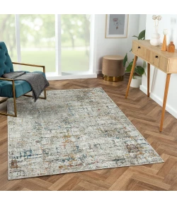 LR Home Brisbane Gray Multi 82289 7 ft. 9 in. X 9 ft. 9 in. Rect. Rug