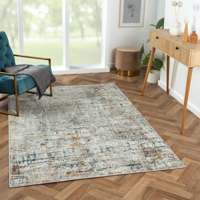 LR Home Brisbane Gray Multi 82289 2 ft. X 3 ft. Rect. Rug
