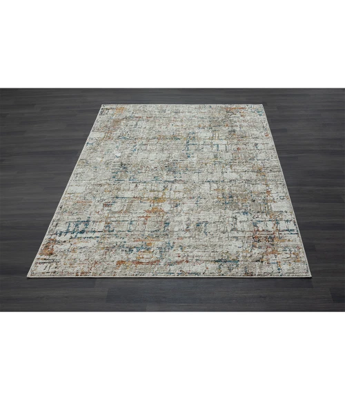 LR Home Brisbane Gray Multi 82289 5 ft. X 7 ft. 11 in. Rect. Rug