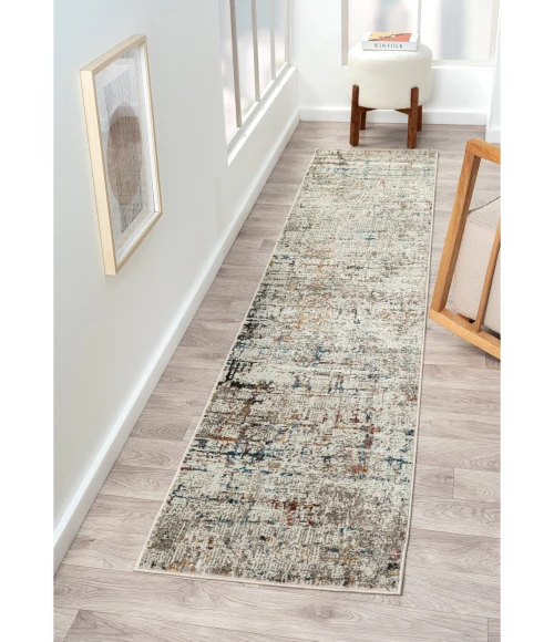 LR Home Brisbane Gray BRISB 2ft.9in. x 8ft. Runner Rug