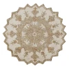 LR Home Bella Rose 21706 Beige 3' Round Rug
