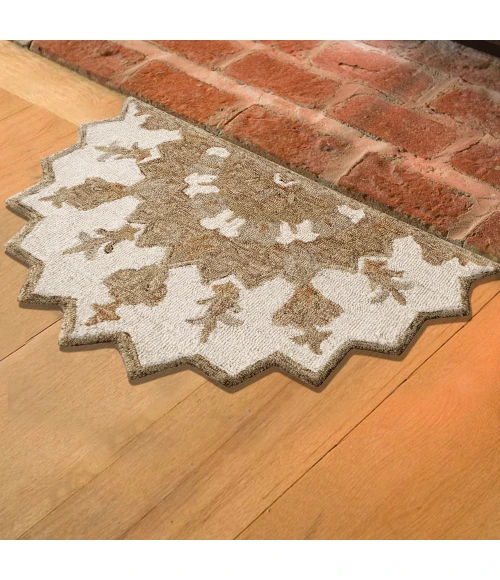 LR Home BELLA ROSE 21706 Beige 2'3" X 3'10 Rect. Rug