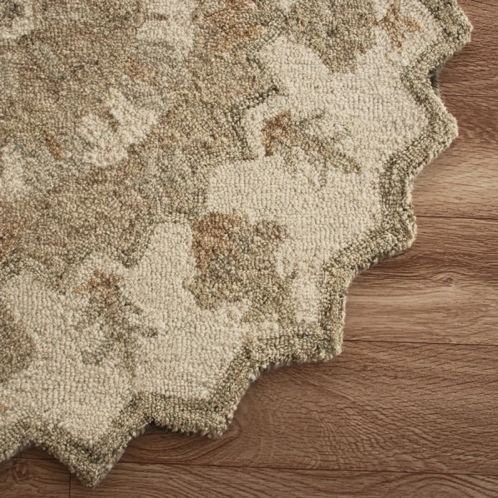 Rugs Town Rose 21706 Beige 3' Round Rug
