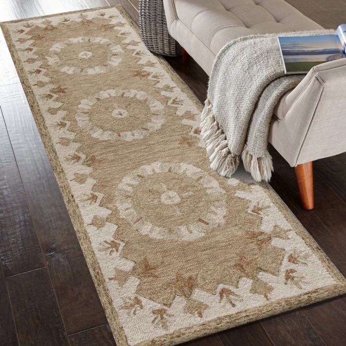 Rugs Town Rose 21706 Beige 2'-3" X 6'-9 Rect. Rug