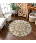 LR Home BELLA ROSE 21706 Beige 3' Round Rug