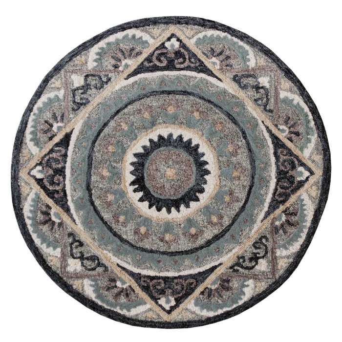 Rugs Town Rose 21708 Multi 3' Round Rug