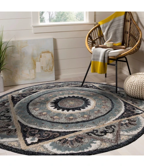 LR Home BELLA ROSE 21708 Multi 3' Round Rug