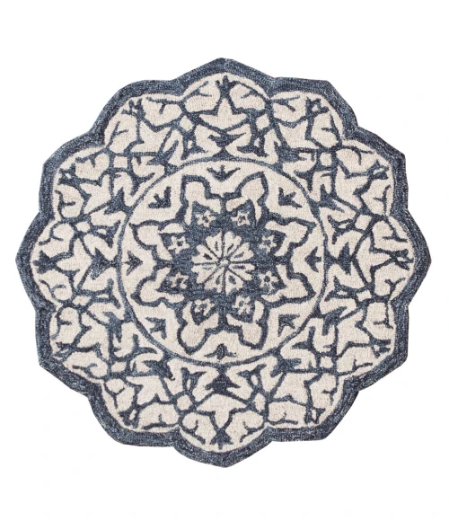 LR Home BELLA ROSE 21709 Beige 3' Round Rug