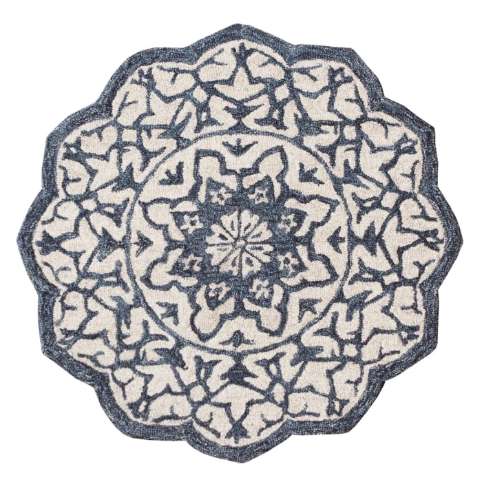 Rugs Town Rose 21709 Beige 3' Round Rug