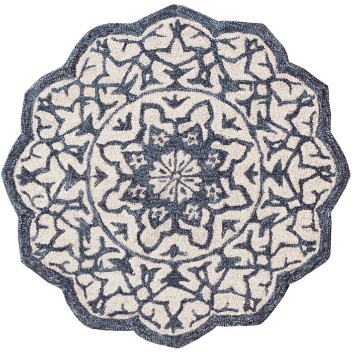 Rugs Town Rose Blue BROSE 6ft. Round Rug