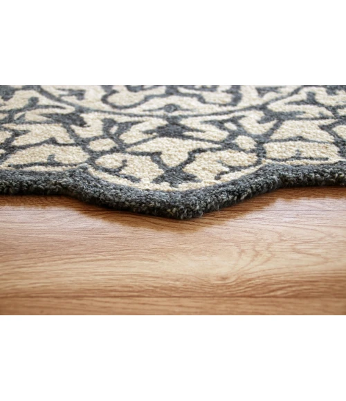 LR Home Bella Rose Blue BROSE 6ft. Round Rug