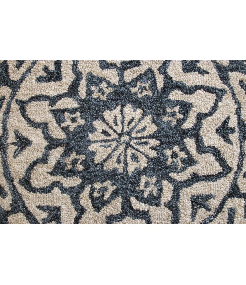 LR Home Bella Rose Blue BROSE 6ft. Round Rug