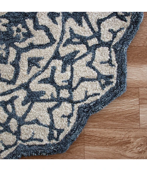 LR Home BELLA ROSE 21709 Beige 3' Round Rug